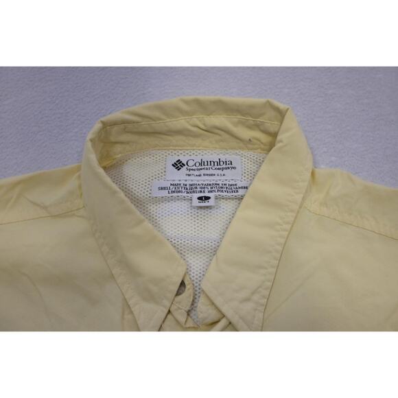 VTG Columbia PFG Vented Fishing Shirt Nylon UPF 30+ Camp Shirt Mens Large - Picture 9 of 16